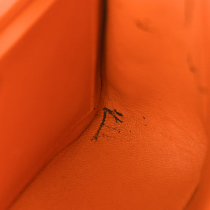 Chanel Lambskin Resin Mini Square Flap Orange 14 of 15