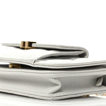 Chanel Caviar Quilted Pocket Twins Clutch With Chain White 10 of 10