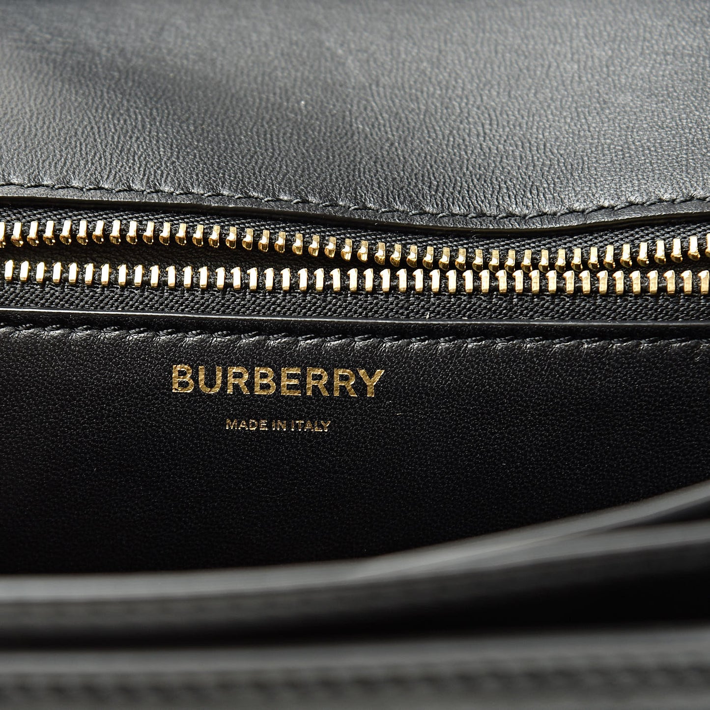 Calfskin Monogram Embossed Small TB Bag Black