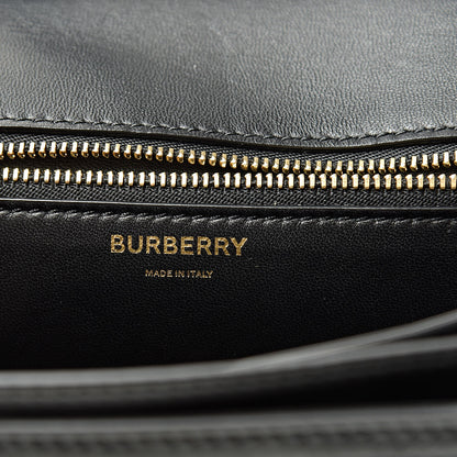 Burberry Calfskin Monogram Embossed Small TB Bag Black 6 of 10