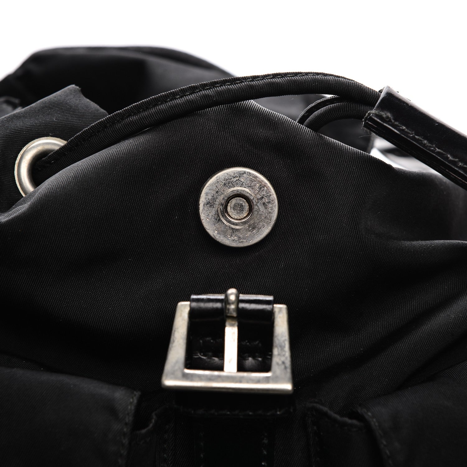 Prada Nylon Vela Medium Backpack Black 8 of 8