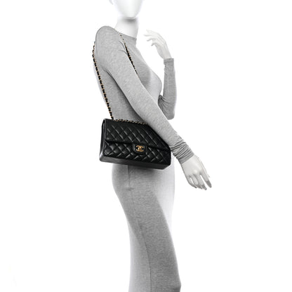 Chanel Caviar Quilted Medium Double Flap Black 2 of 13