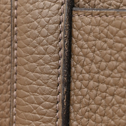 Hermes Taurillon Clemence Verso Steve Caporal Messenger Cacao Bleu Izmir 14 of 17