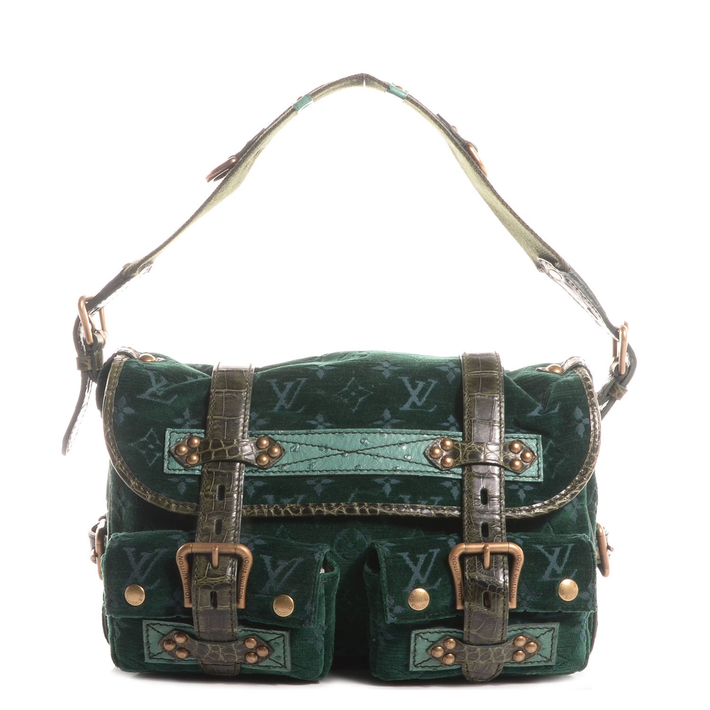 Monogram Velours Clyde Green