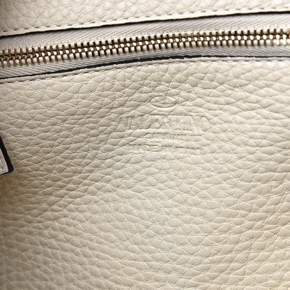 Valentino Garavani Pebbled Calfskin Small Rockstud Flip-Lock Messenger Bag Light Ivory 5 of 8