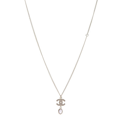 Chanel Enamel CC Drop Necklace Gold 1 of 4