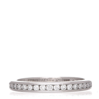 Tiffany Platinum Diamond .56ctw Eternity Band Ring 49 4.75 1 of 4