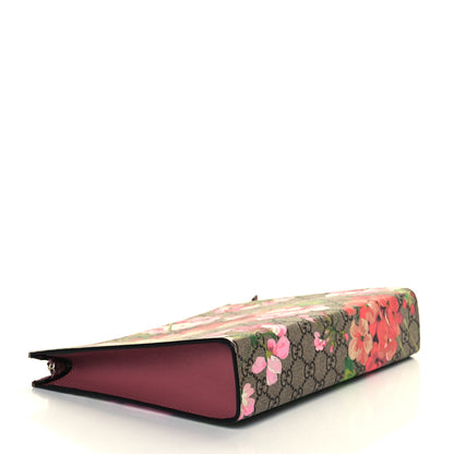 Gucci GG Supreme Monogram Blooms Large Cosmetic Case Beige Multicolor Dry Rose 6 of 8