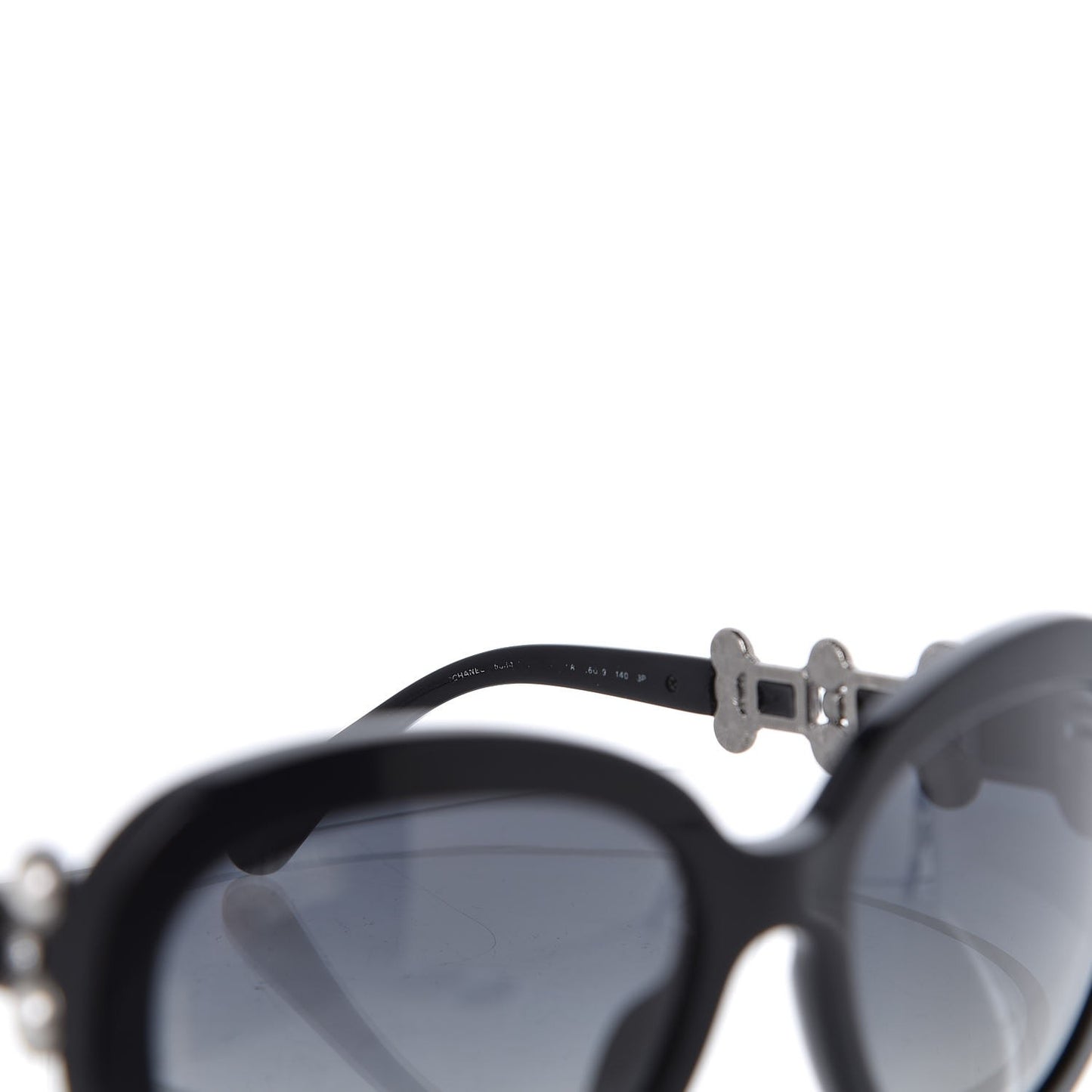 Pearl Crystal Bijoux Polarized Sunglasses 5335-B-A Black