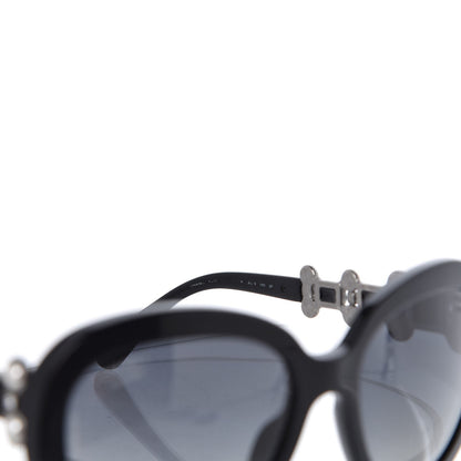 Chanel Pearl Crystal Bijoux Polarized Sunglasses 5335-B-A Black 5 of 8