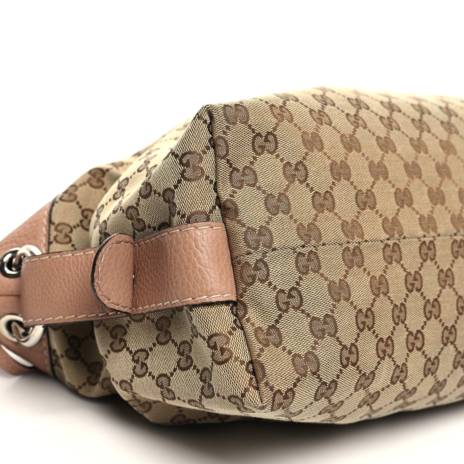 Gucci Monogram Bamboo Bar Medium Tote Blush 9 of 10