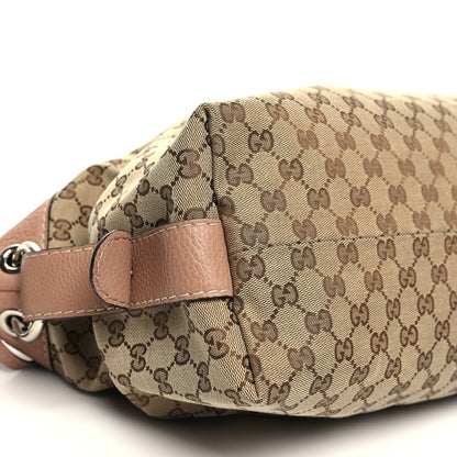 Gucci Monogram Bamboo Bar Medium Tote Blush 9 of 10