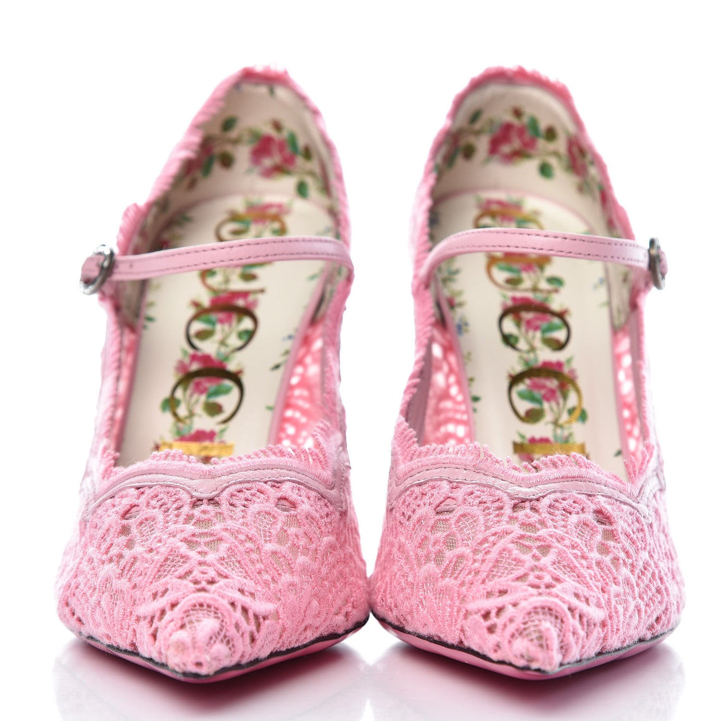 Lace Pizzo Venice Pumps 37.5 Sugar Pink