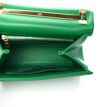 Valentino Garavani Nappa Tonal Monochrome Small One Stud Top Handle Bag Gea Green 5 of 9