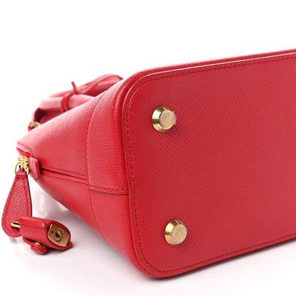 Balenciaga Signature Grained Calfskin Logo S Ville Top Handle Bag Rouge Lantern Black 5 of 13