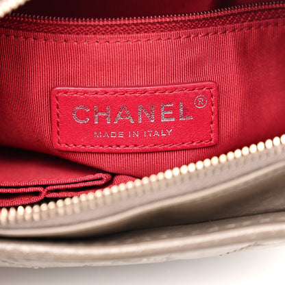 Chanel Aged Calfskin Quilted Small Gabrielle Hobo Grey 6 of 12
