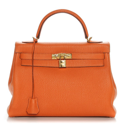Hermes Togo Kelly Retourne 32 Orange 1 of 23