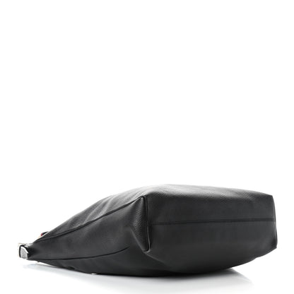 Burberry Grainy Leather Calfskin Hobo Black 4 of 8