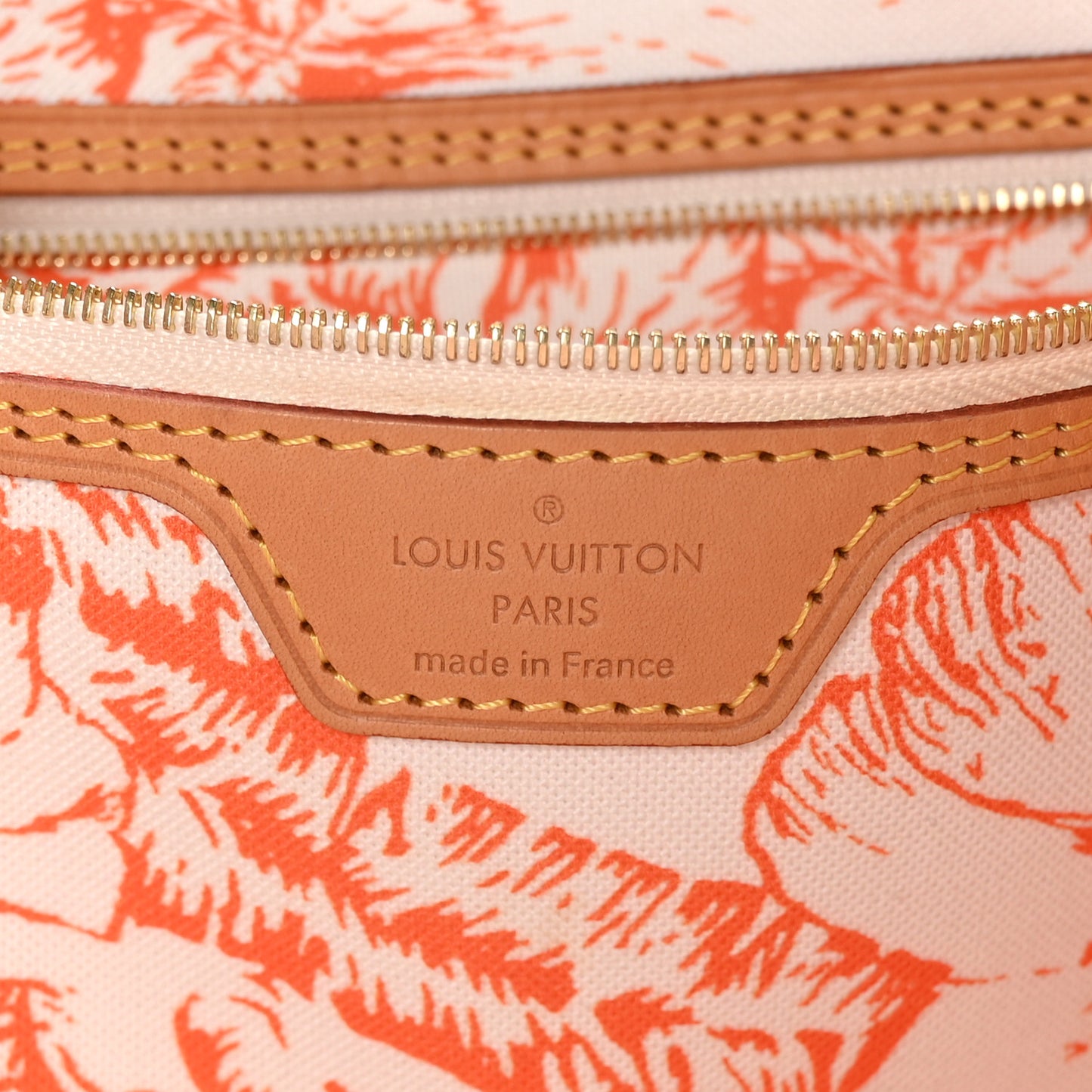 Monogram Tiles By The Pool 2.0 Neverfull MM Coral