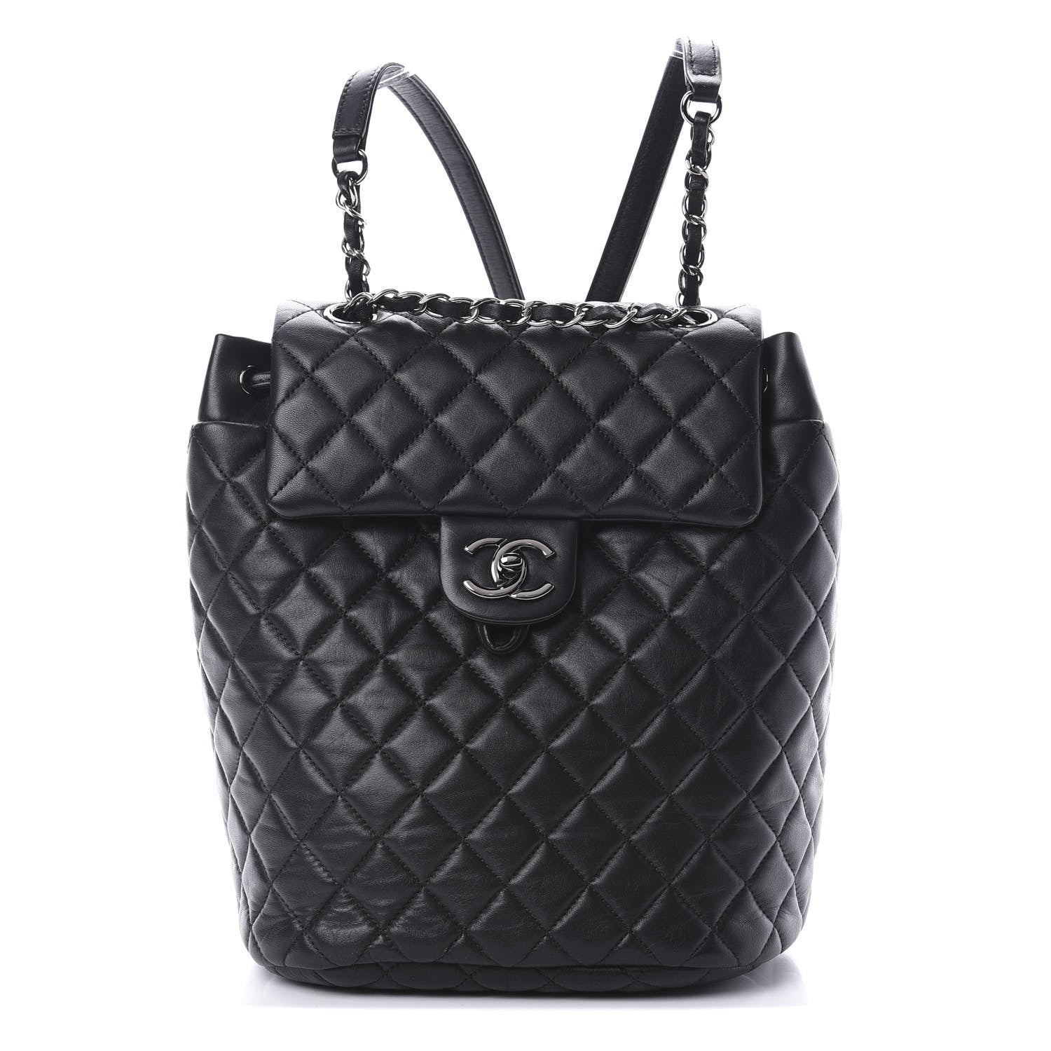 Chanel Lambskin Quilted Small Urban Spirit Backpack Black 1 of 14