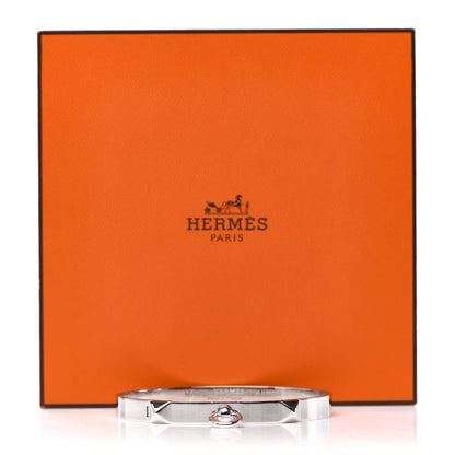 Hermes 18K White Gold PM Collier De Chien Bracelet SH 5 of 5