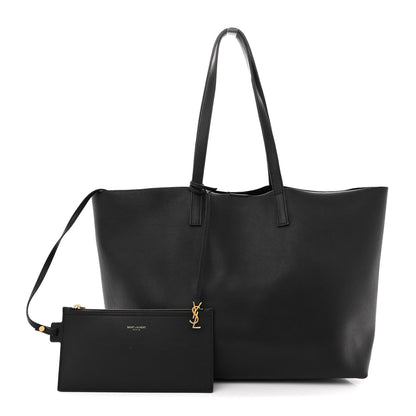 Saint Laurent Calfskin Large Shopping Tote Black 3 of 18