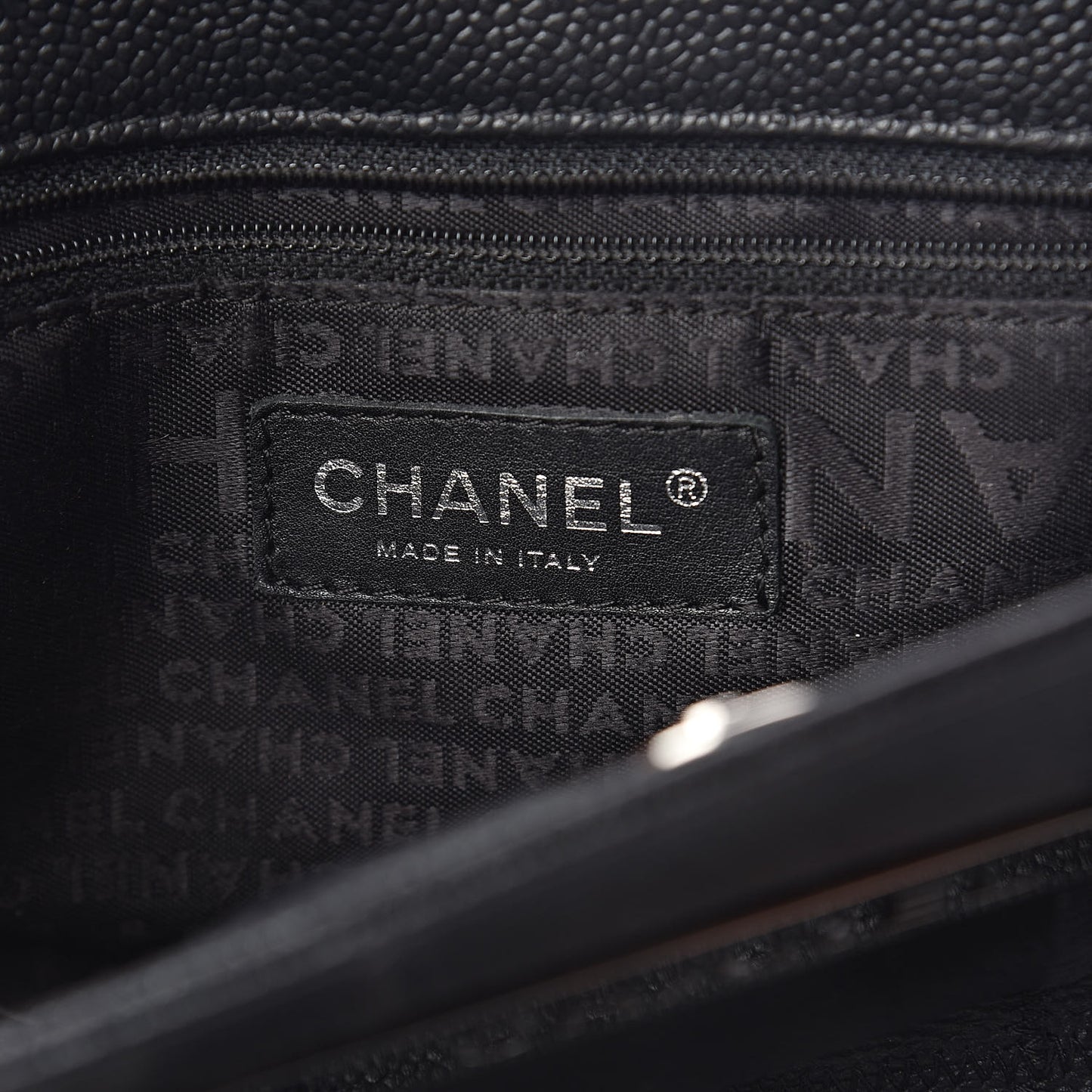 Caviar Square Stitched Tote Black