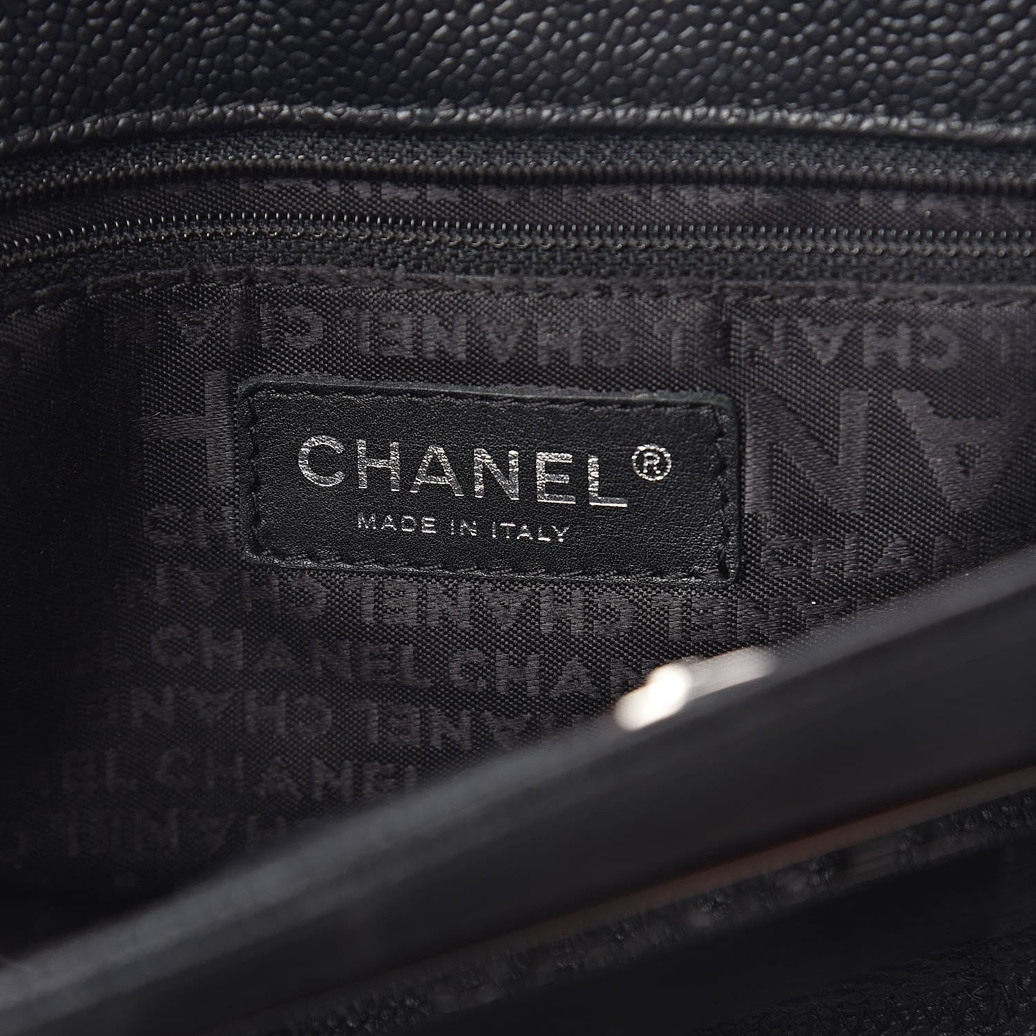Chanel Caviar Square Stitched Tote Black 6 of 9