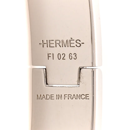 Hermes Matte Enamel Narrow Clic Clac HH Bracelet T6 Orange 4 of 5