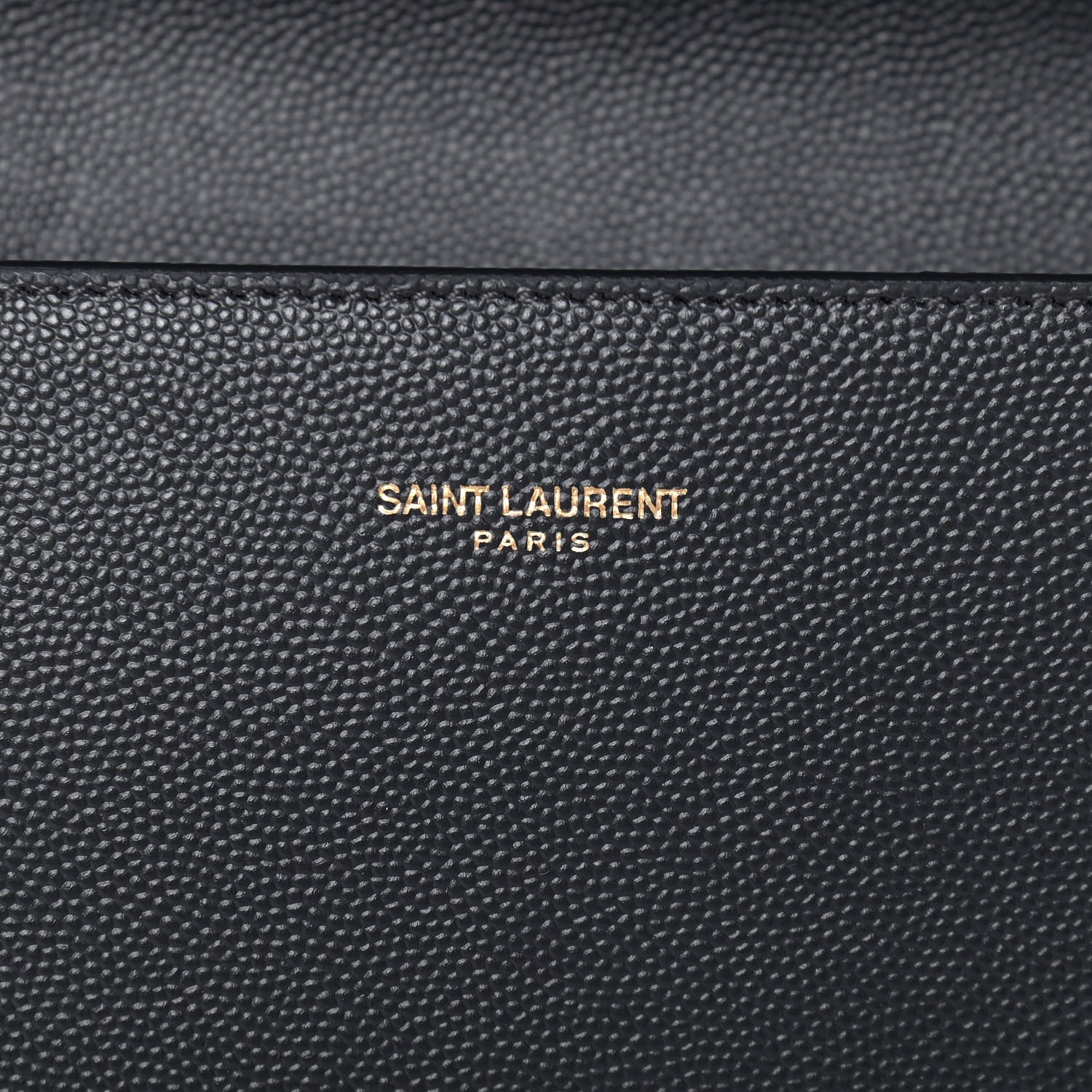 Saint Laurent Grain de Poudre Medium Classic Monogram Cassandra Top Handle Dark Smog 6 of 10