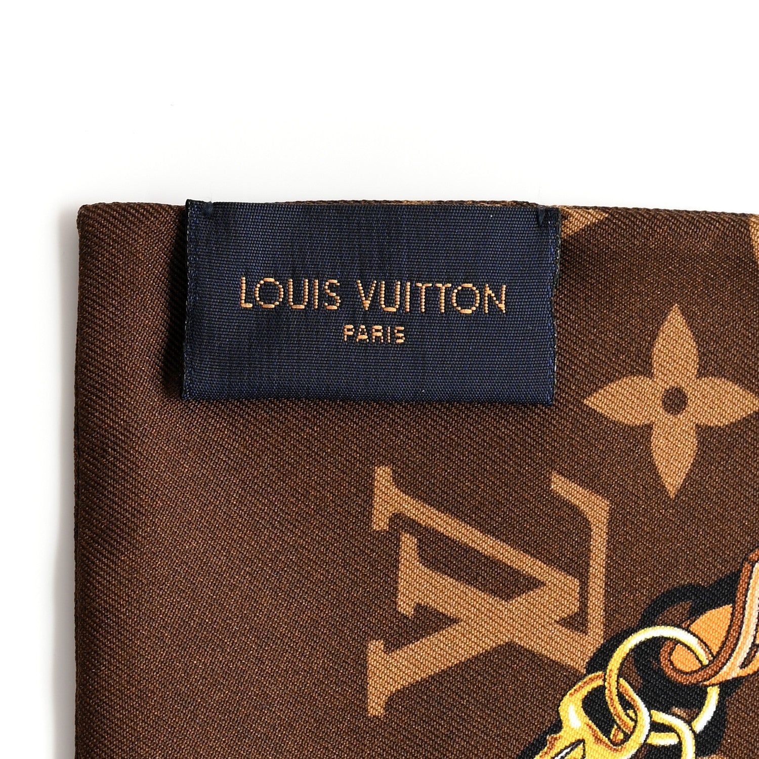 Louis Vuitton Silk Monogram Confidential Bandeau Brown 4 of 6