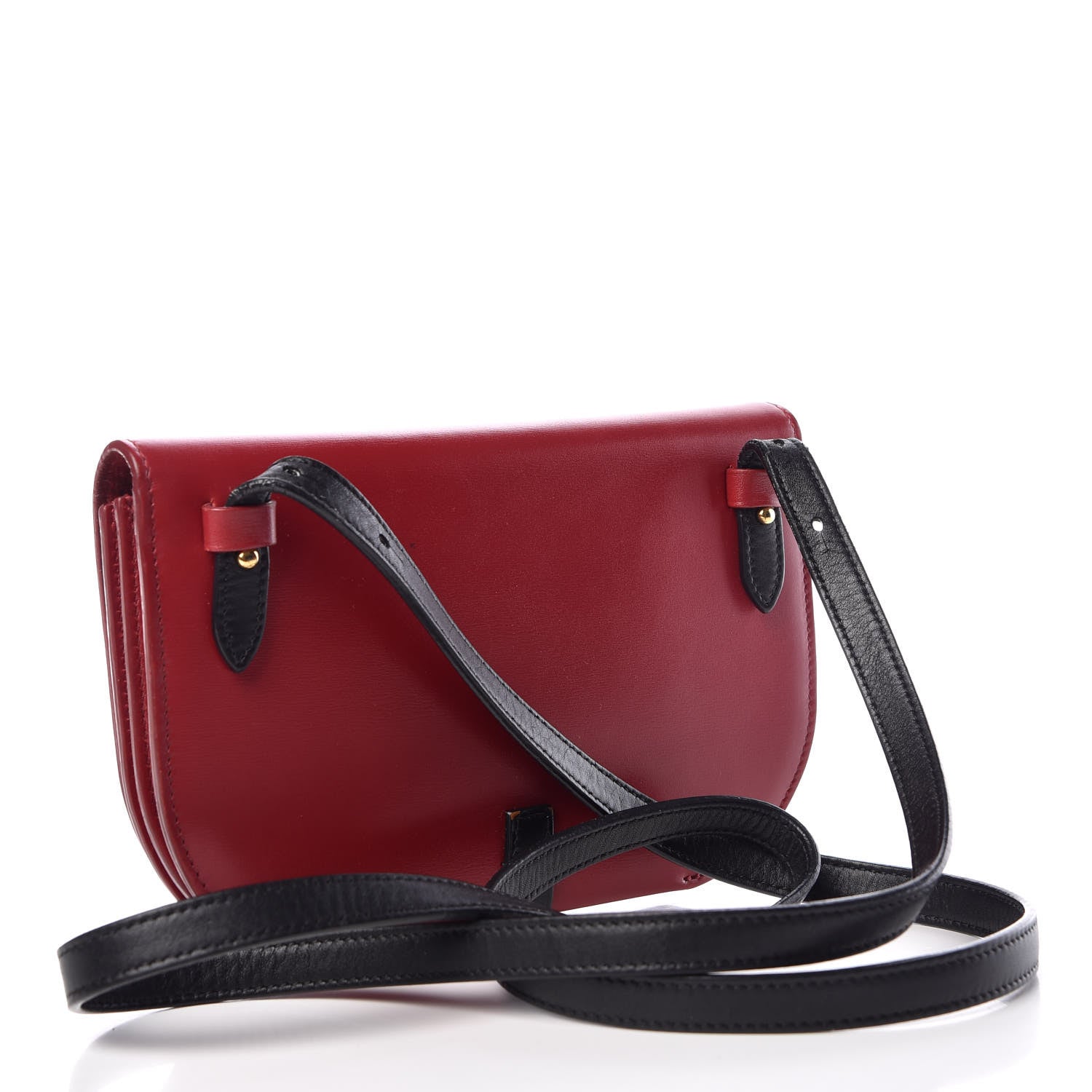 Celine Box Calfskin Multifunction Strap Wallet Coquelicot 3 of 10
