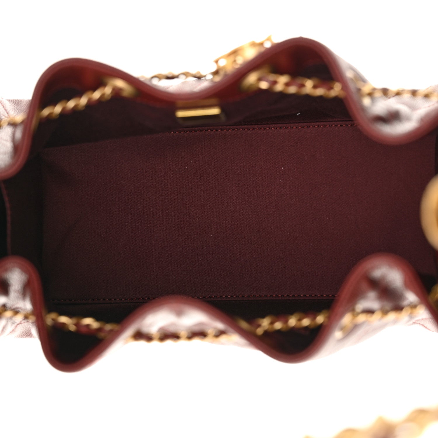 Chanel Caviar Quilted Small Chanel 25 Handbag Burgundy 5 of 11