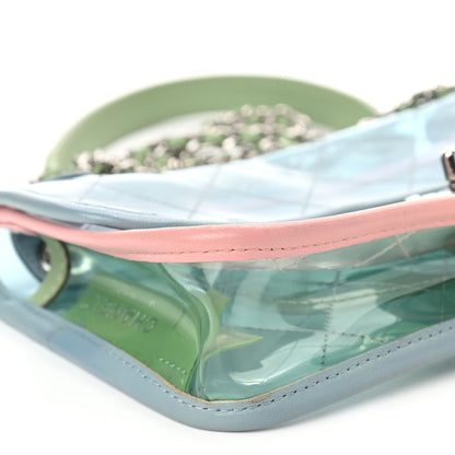 Chanel Lambskin PVC Quilted Mini Coco Splash Flap Blue Green 9 of 11