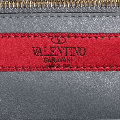 Valentino Garavani Vitello Small Rockstud Tote Grey 5 of 8