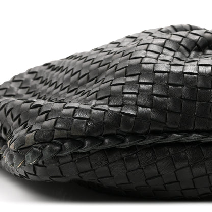 Bottega Veneta Nappa Intrecciato Pleated Large Veneta Hobo Black 8 of 9