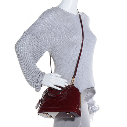 Louis Vuitton Vernis Alma BB Griotte 2 of 7