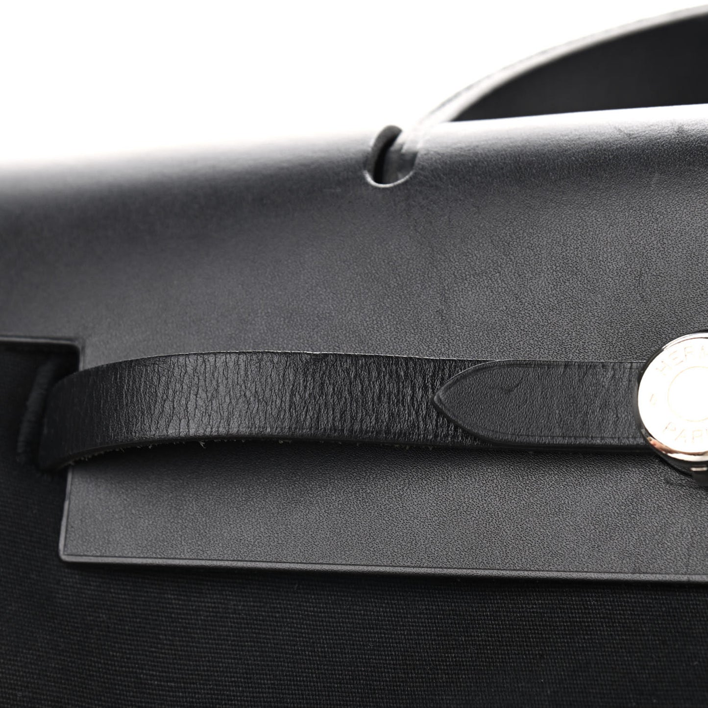 Toile Vache Calfskin Herbag 30 PM Backpack Black
