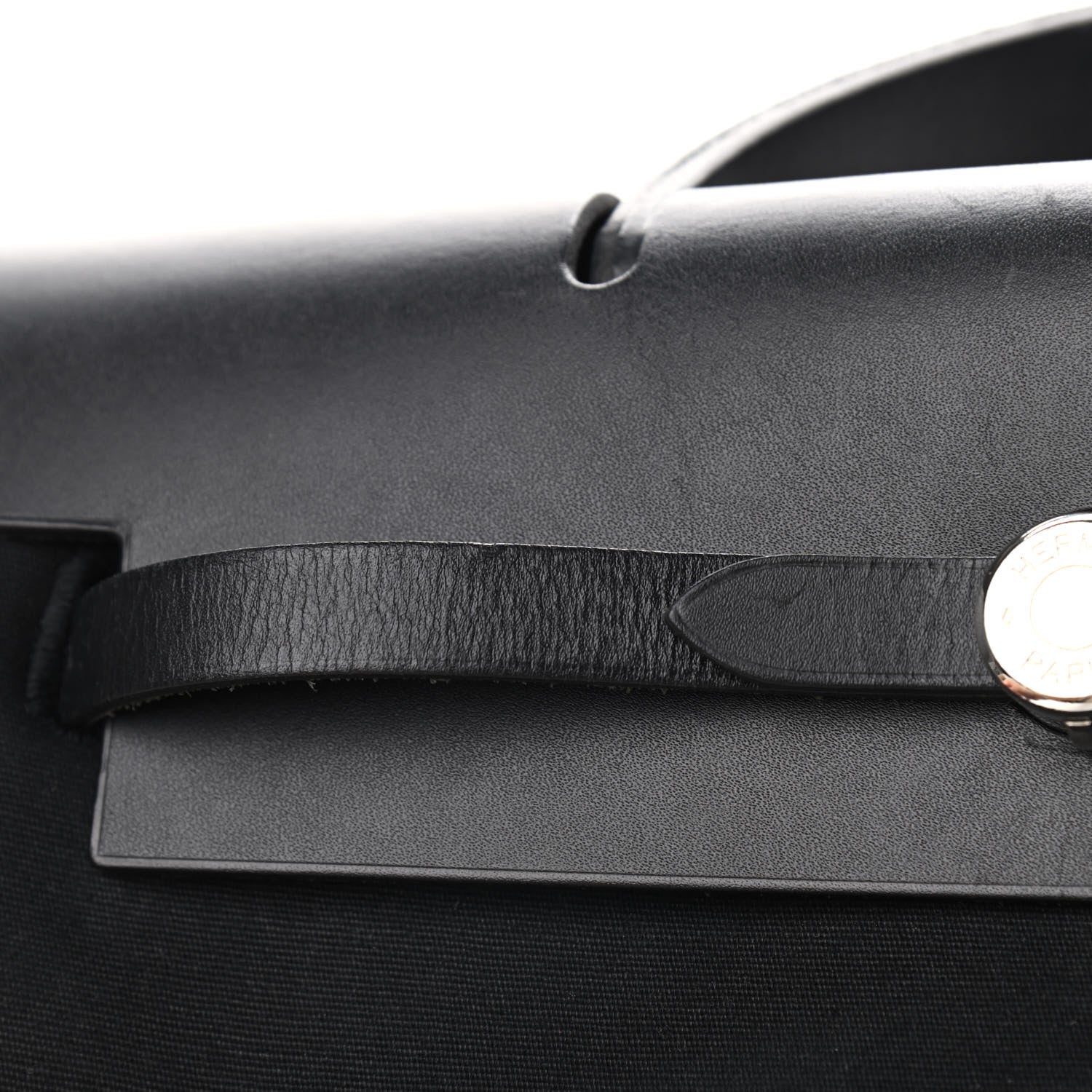Hermes Toile Vache Calfskin Herbag 30 PM Backpack Black 12 of 12