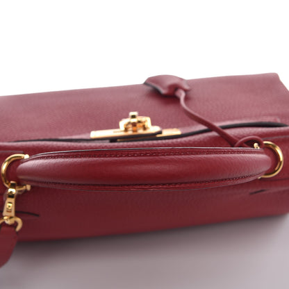 Hermes Togo Kelly Retourne 28 Rouge Grenat 35 of 37