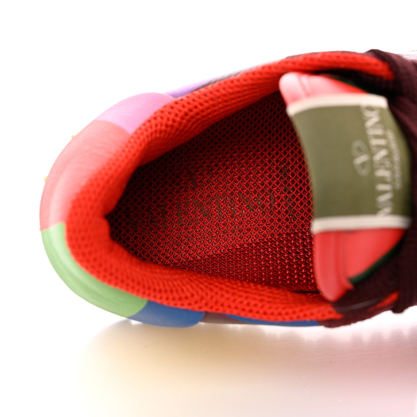 Calfskin Rockstud 1973 Womens Rockrunner Sneakers 35 Multicolor