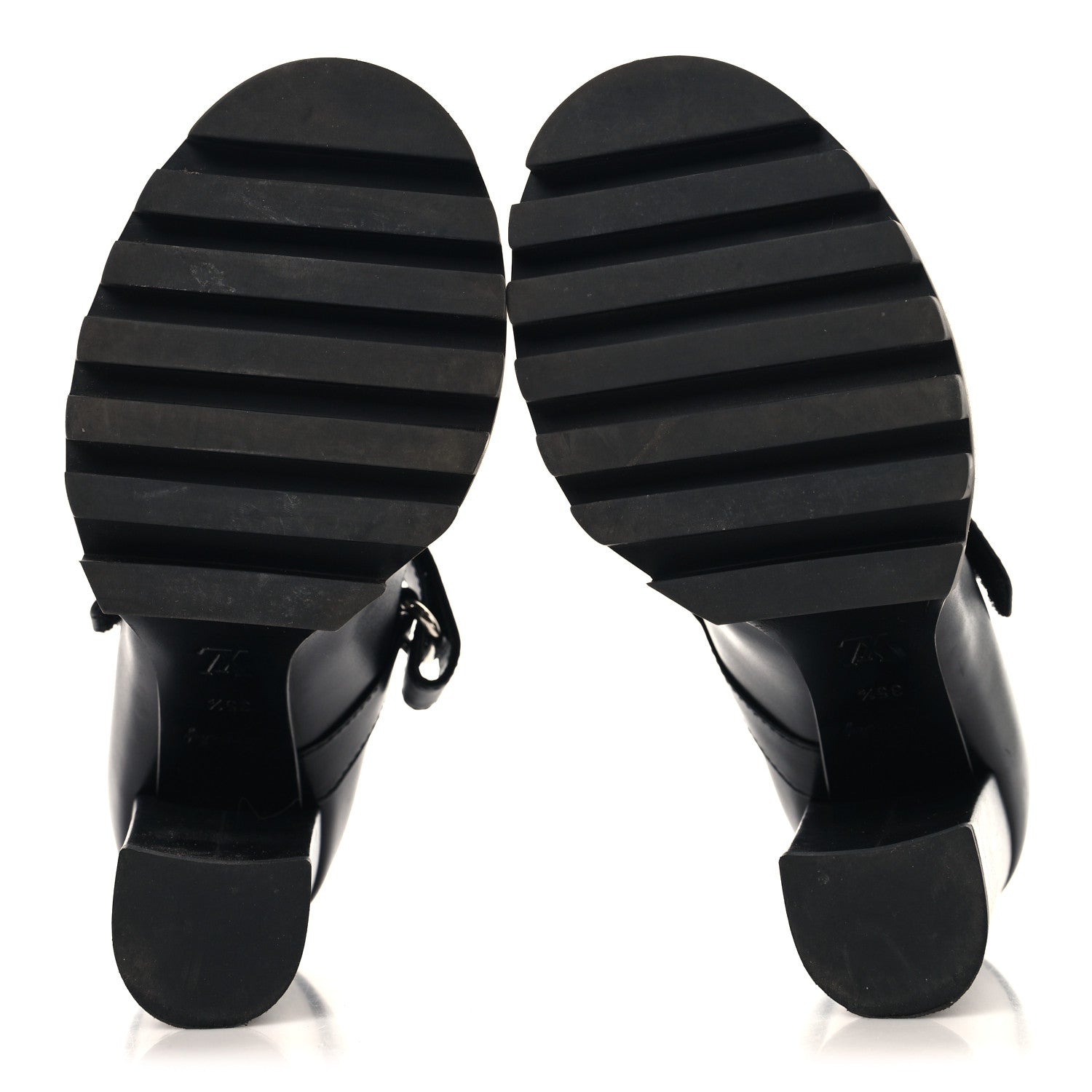 Louis Vuitton Calfskin Star Trail Ankle Pumps 35.5 Black 6 of 9