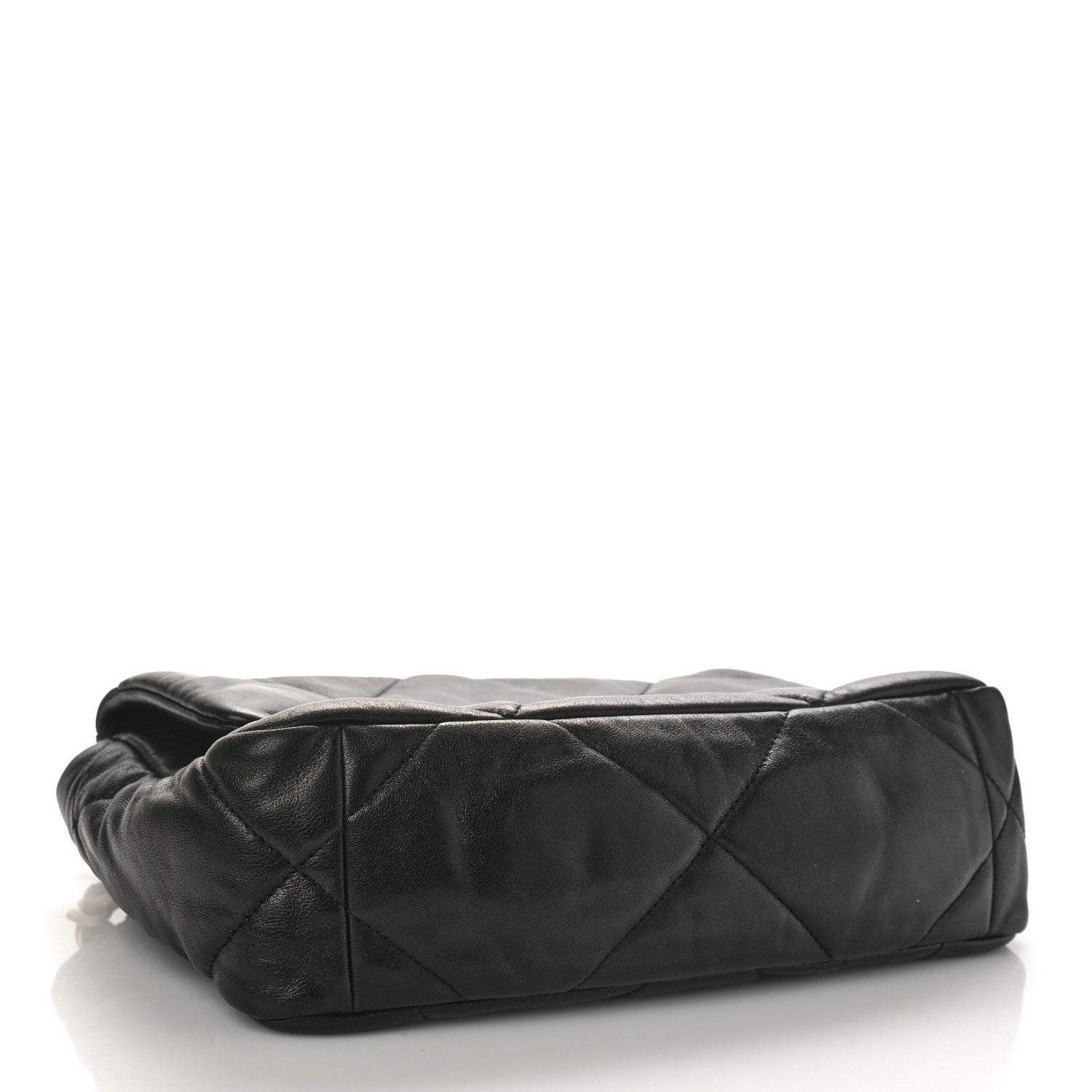 Chanel Shiny Goatskin Quilted Medium Chanel 19 Flap Black 4 of 11