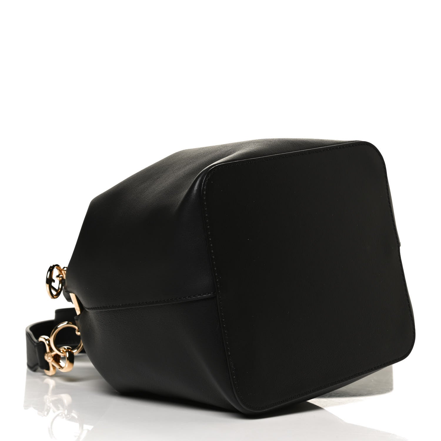 Fendi Vitello Grace Matte F is Fendi Grande Mon Tresor Bucket Bag Black 3 of 12