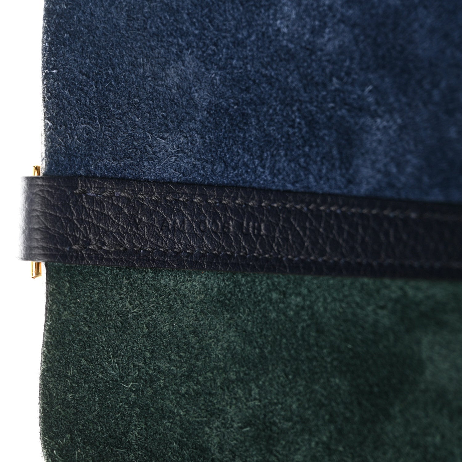 Hermes Taurillon Clemence Casaque Picotin Lock 22 MM Vert Cypres Bleu Nuit Black 7 of 13