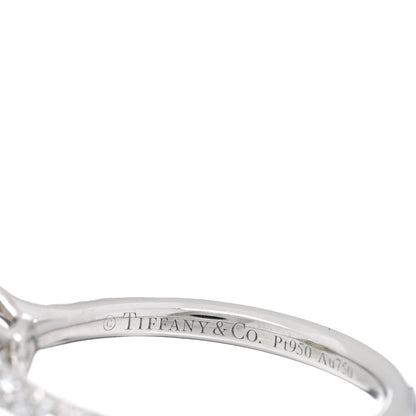 Tiffany Platinum 18K Yellow Gold Fancy Yellow Diamond .37ct Soleste Engagement Ring 50 5.5 4 of 4