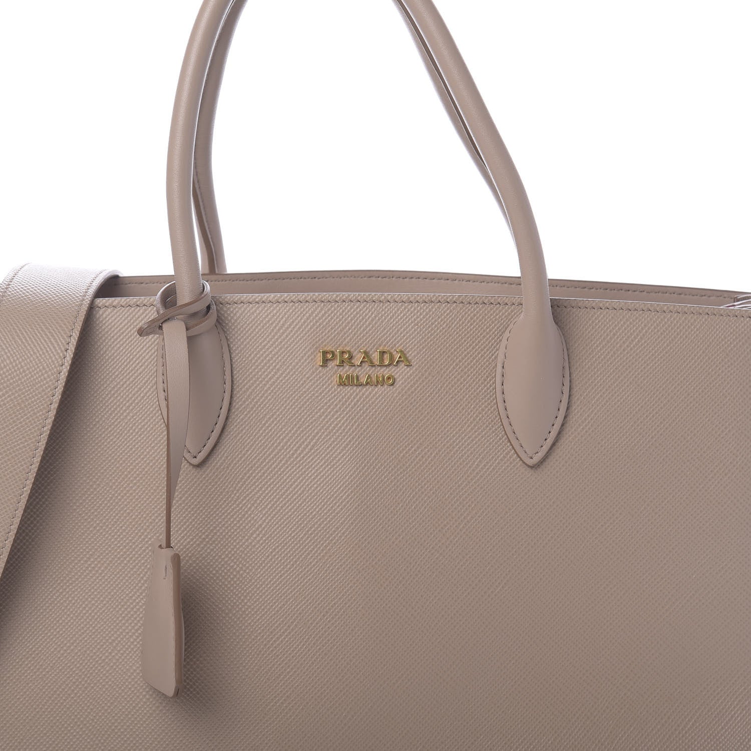 Prada Saffiano City Calfskin Large Bibliothèque Top Handle Cammeo 8 of 10