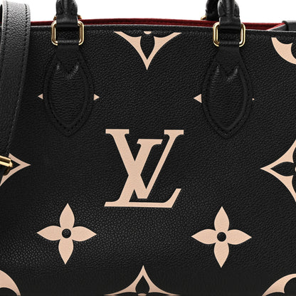 Louis Vuitton Empreinte Monogram Giant Onthego PM Black Beige 7 of 9