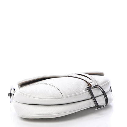 Christian Dior Calfskin Saddle Bag White 3 of 19