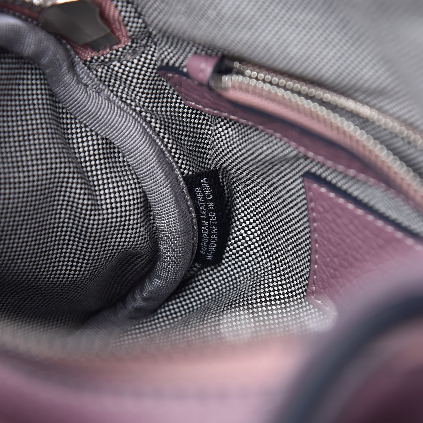 Pebbled Lambskin Mini Rockie Mauve